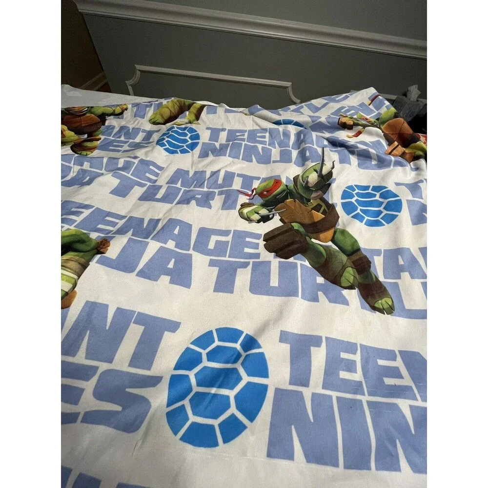 Teenage Mutant Ninja Turtles Fit & Flat Twin Size Sheets (no Pillowcase)
